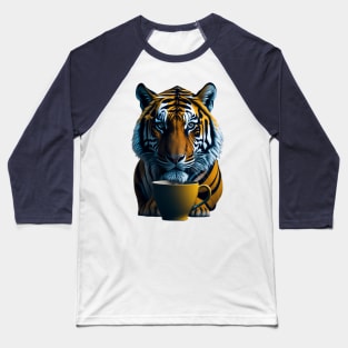 COFFEE CUP AND TIGER Baseball T-Shirt